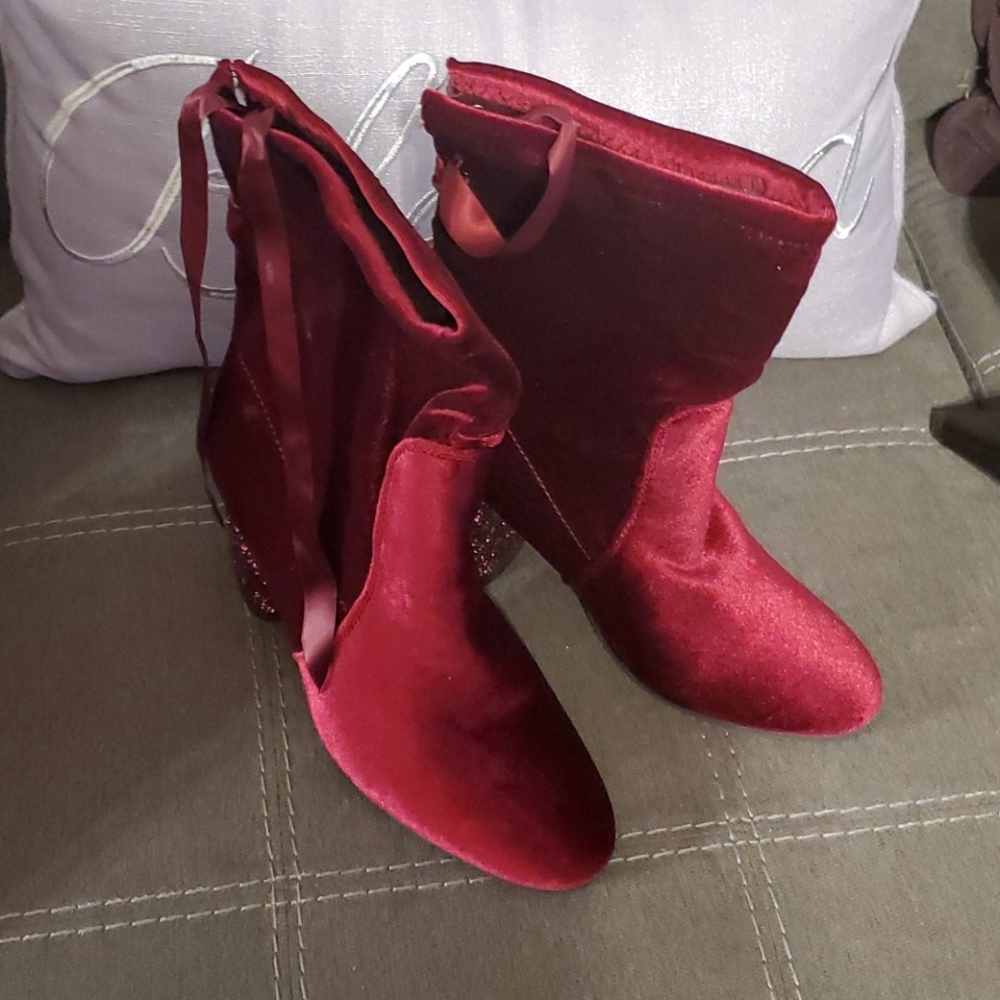 Velvet Ankle Boots